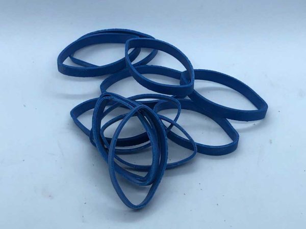 blue food safe rubber bands
