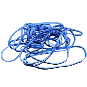 Latex free elastic bands | 150X3mm BLUE