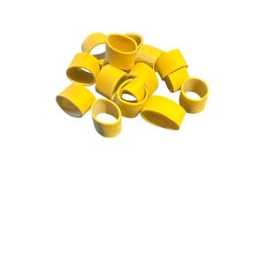Yellow Lobster bands | rubber bands | 25x13mm | Small Bag 100
